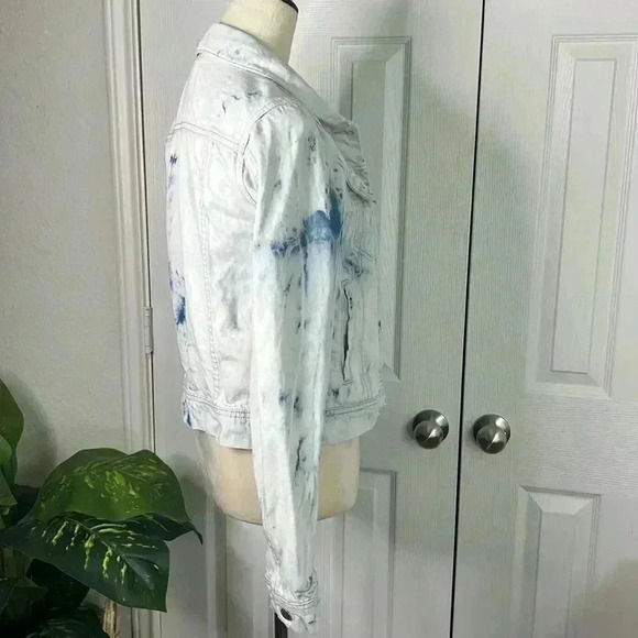 FREE PEOPLE jones tie dye blue jacket size S - Picture 7 of 14